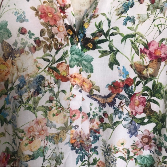 Floral print tunic top. - Picture 4 of 8